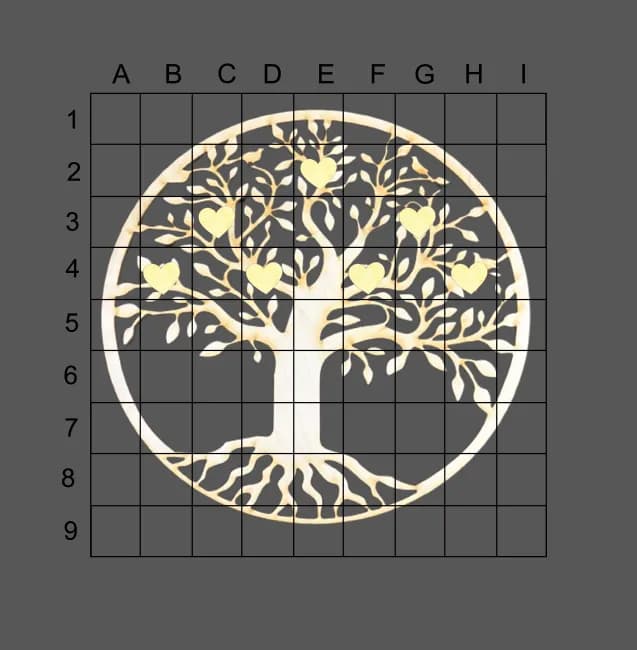 ARBRE DE VIE 28 CM PERSONALISATION 7 PRENOMS 1