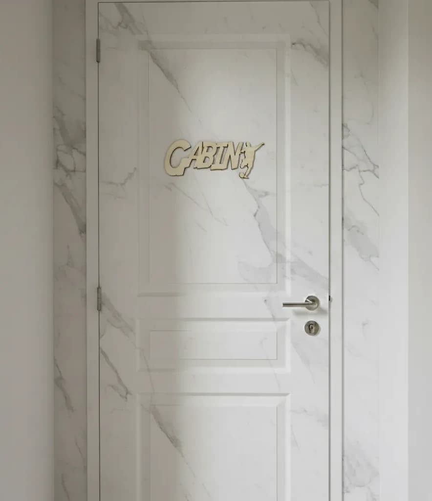 PRÉNOM DE PORTE DÉCOUPE LASER FOOT EN CONTRE PLAQUE 3 MM D'ÉPAISSEUR PERSONNALISABLE 1